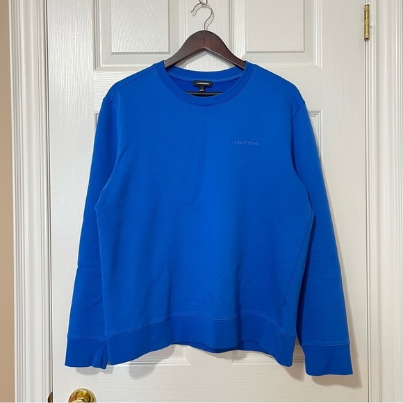 J. Lindeberg Yale Blue Throw Crewneck Sweatshirt Sweater - Size XL - Picture 4 of 16